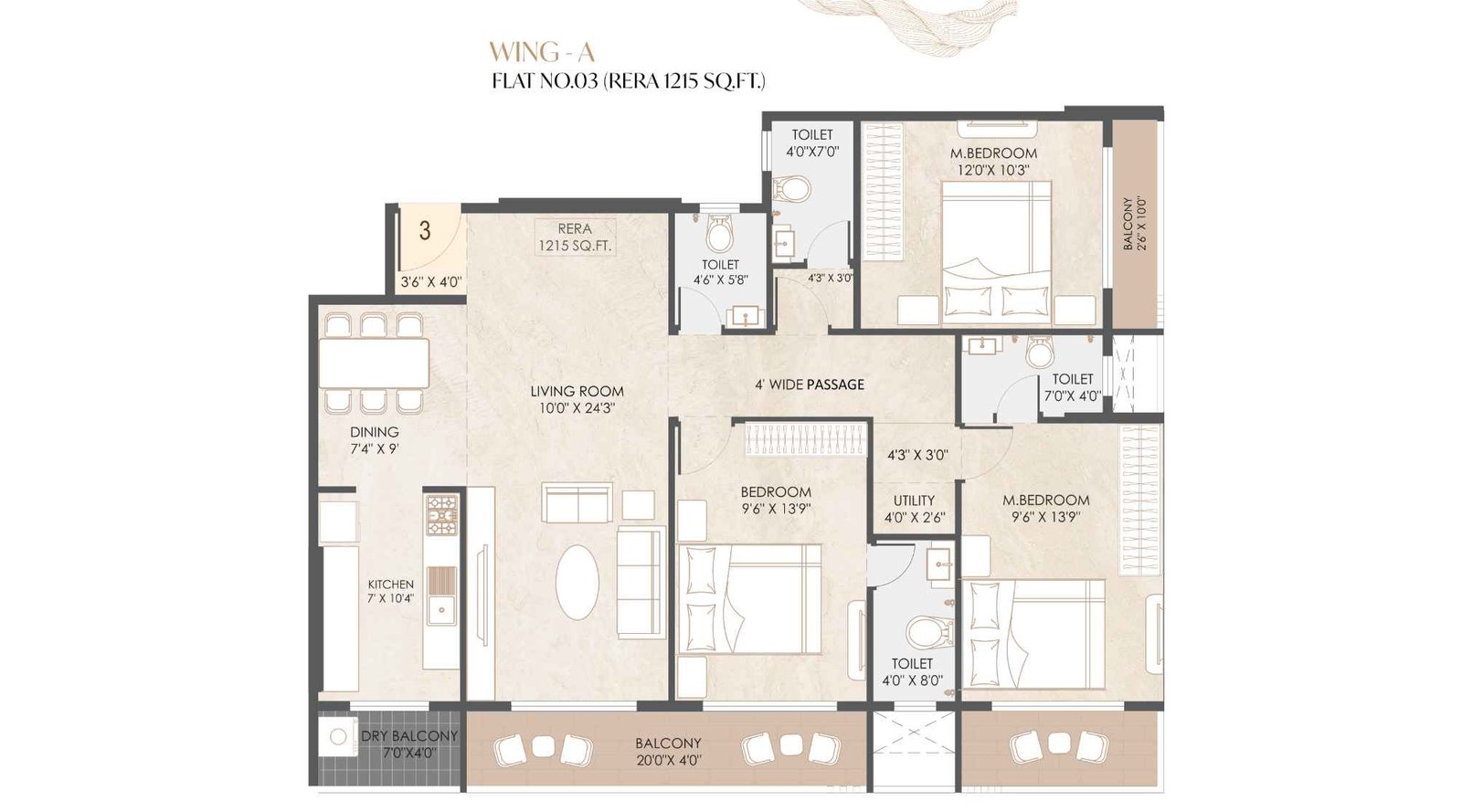 PSK-Aura-typical-floor-plan-wing-A-1215-Sqft